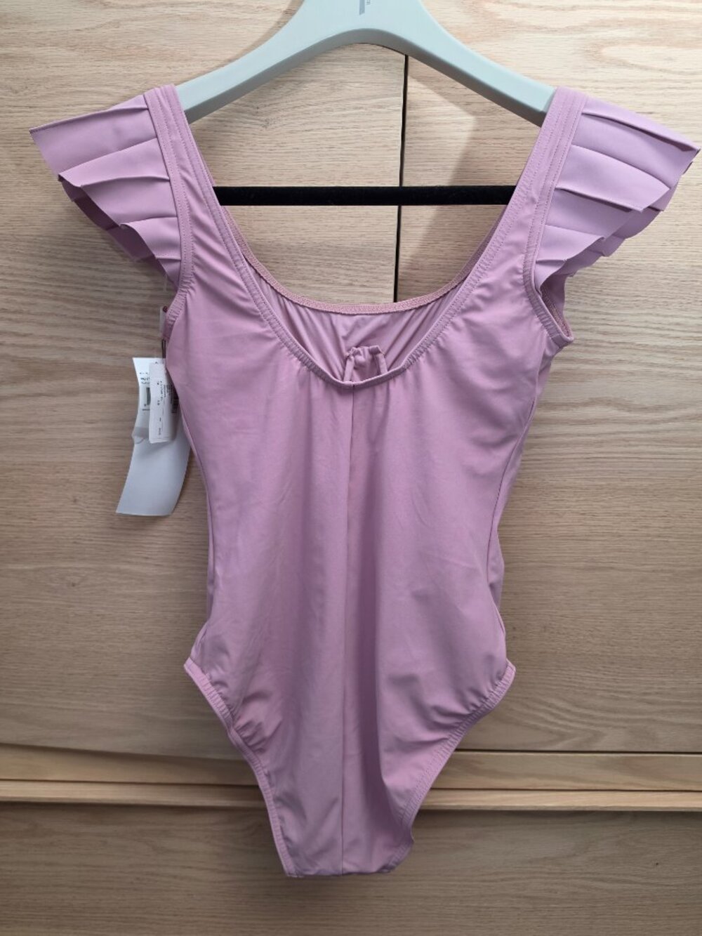Karla Colletto Alora Ruffle One-Piece Swimsuit Dusty Pink US 10 - Picture 6 of 7